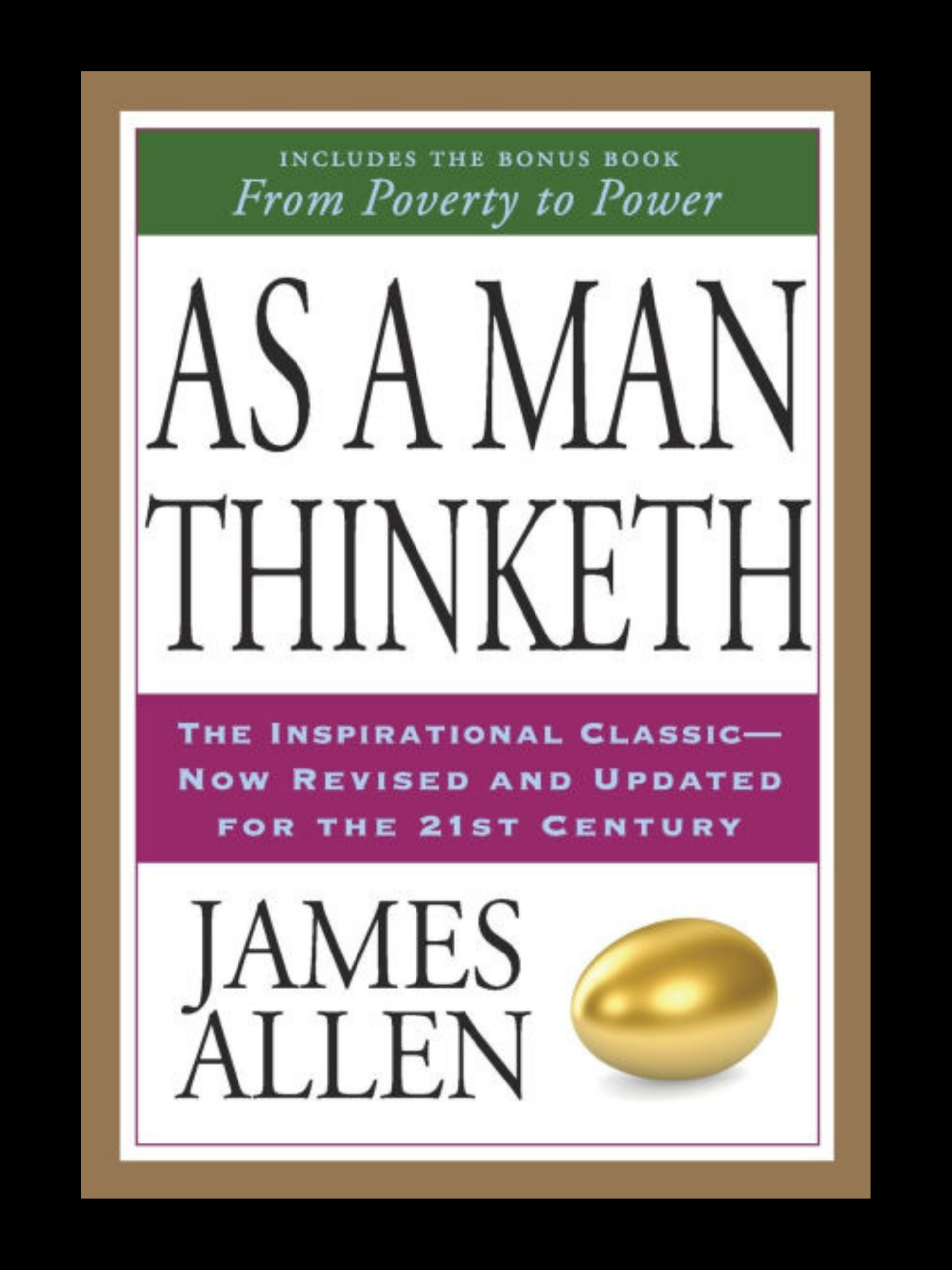 As a Man Thinketh book cover by James Allen mindset and positive thinking classic